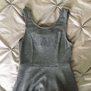 altar’d state gray fit & flare dress